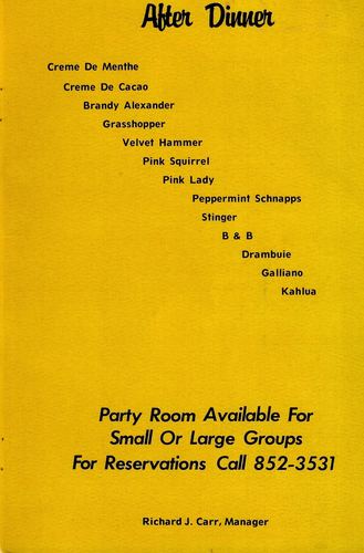 supper club 528 1968 inside back cover