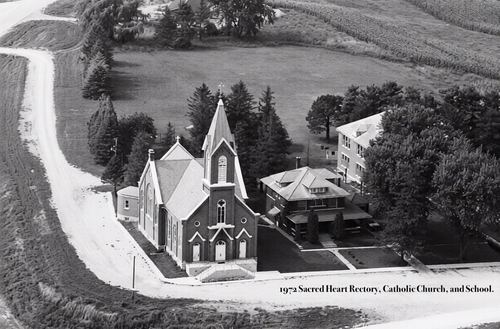 sacred heart rectory catholic church 1972 fillmore iowa